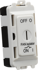 Knightsbridge MLA GDM021U 10A Fan Isolator Key Switch Module - White