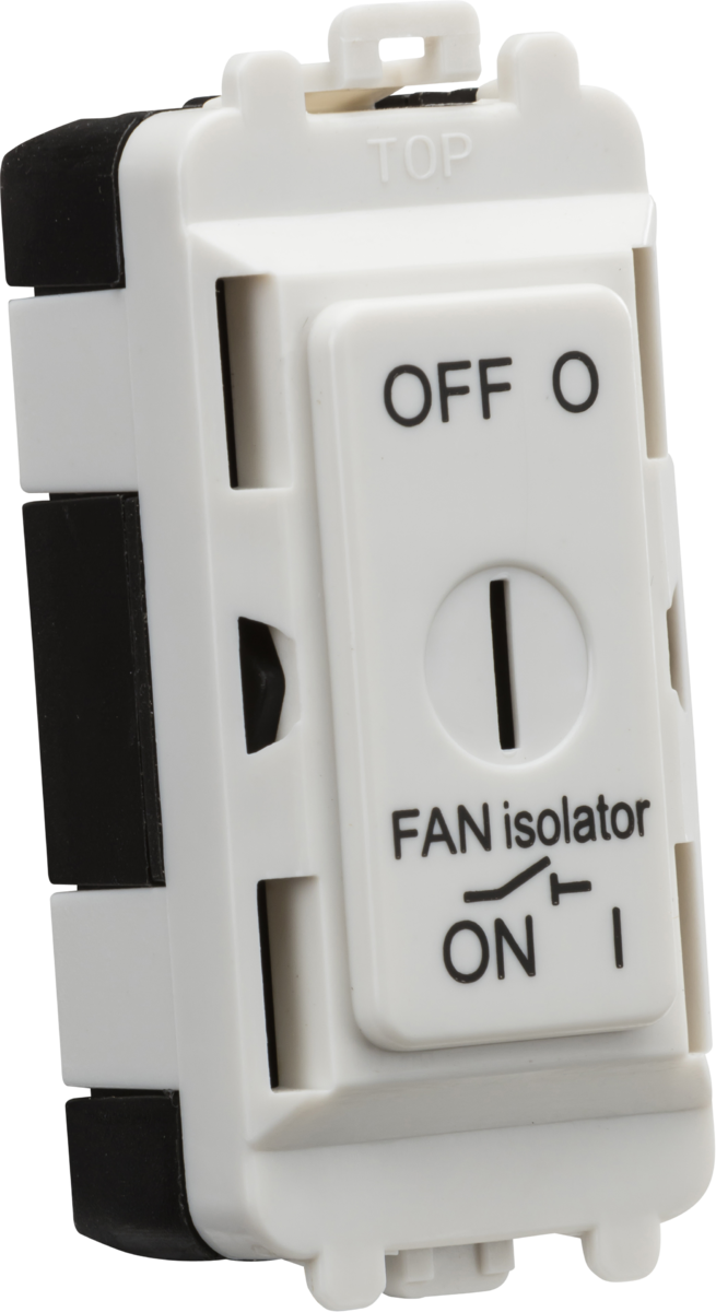 Knightsbridge MLA GDM021U 10A Fan Isolator Key Switch Module - White