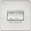 Knightsbridge MLA SF1100PC Screwless 10AX 3 Pole Fan Isolator Switch - Polished Chrome