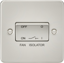 Knightsbridge MLA FP1100PL Flat Plate 10AX 3 Pole Fan Isolator Switch - Pearl