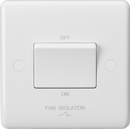 Knightsbridge MLA CU1100 Curved Edge 10AX 3-Pole Fan Isolator Switch