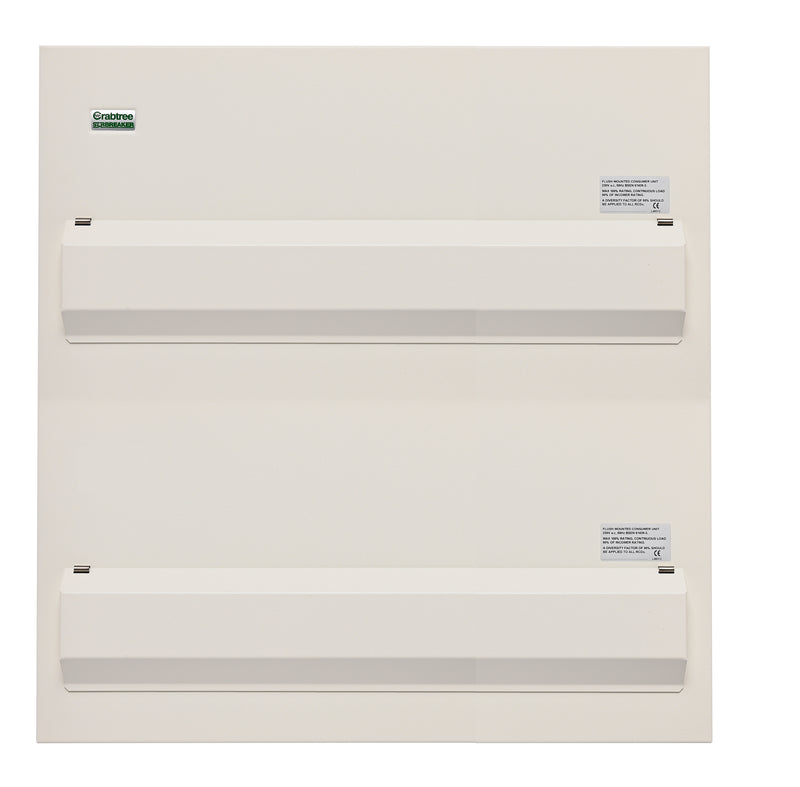 Crabtree 530-DFLA Consumer Unit Flush Lid Assembly, 30 Module