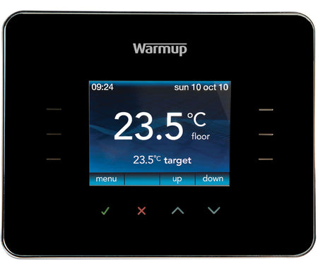 Warmup WU-3IE-PB Thermostat for Underfloor Heating Systems