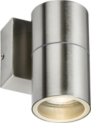 Knightsbridge MLA OWALL1BC 230V IP54 GU10 Fixed Single Wall Light - Brushed Chrome