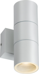 Knightsbridge MLA OWALL2W 230V IP54 GU10 Up and Down Wall Light - White