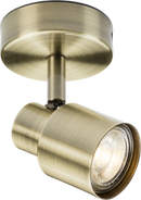 Knightsbridge MLA CSP1AB 230V GU10 Single Spotlight - Antique Brass