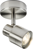 Knightsbridge MLA CSP1BC 230V GU10 Single Spotlight - Brushed Chrome