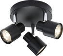 Knightsbridge MLA CSP2MB 230V GU10 Triple Spotlight - Matt Black