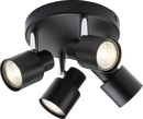 Knightsbridge MLA CSP3MB 230V GU10 Quad Spotlight - Matt Black