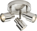 Knightsbridge MLA CSP2BC 230V GU10 Triple Spotlight - Brushed Chrome