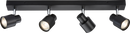 Knightsbridge MLA CSP4MB 230V GU10 Quad Bar Spotlight - Matt Black