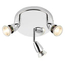 Saxby 43279 Amalfi 3lt round 35W Adjustable SpotLight - Chrome