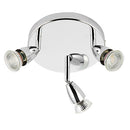 Saxby 43279 Amalfi 3lt round 35W Adjustable SpotLight - Chrome