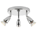 Saxby 43279 Amalfi 3lt round 35W Adjustable SpotLight - Chrome