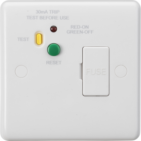 Knightsbridge MLA CU6RCD 13A RCD Fused Spur Unit (Type A) - 30mA