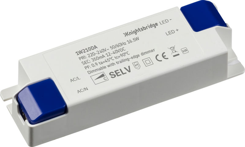 Knightsbridge MLA 1W210DA IP20 350mA 16.5W Constant Current Dimmable LED Driver