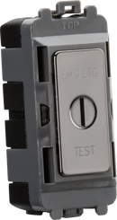 Knightsbridge MLA GDM007BN 20AX 2 way SP key module (marked EMG LTG TEST) - black nickel