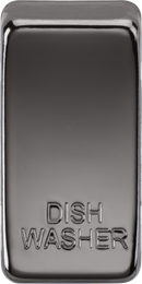 Knightsbridge MLA GDDISHBN Switch cover "marked DISHWASHER" - black nickel