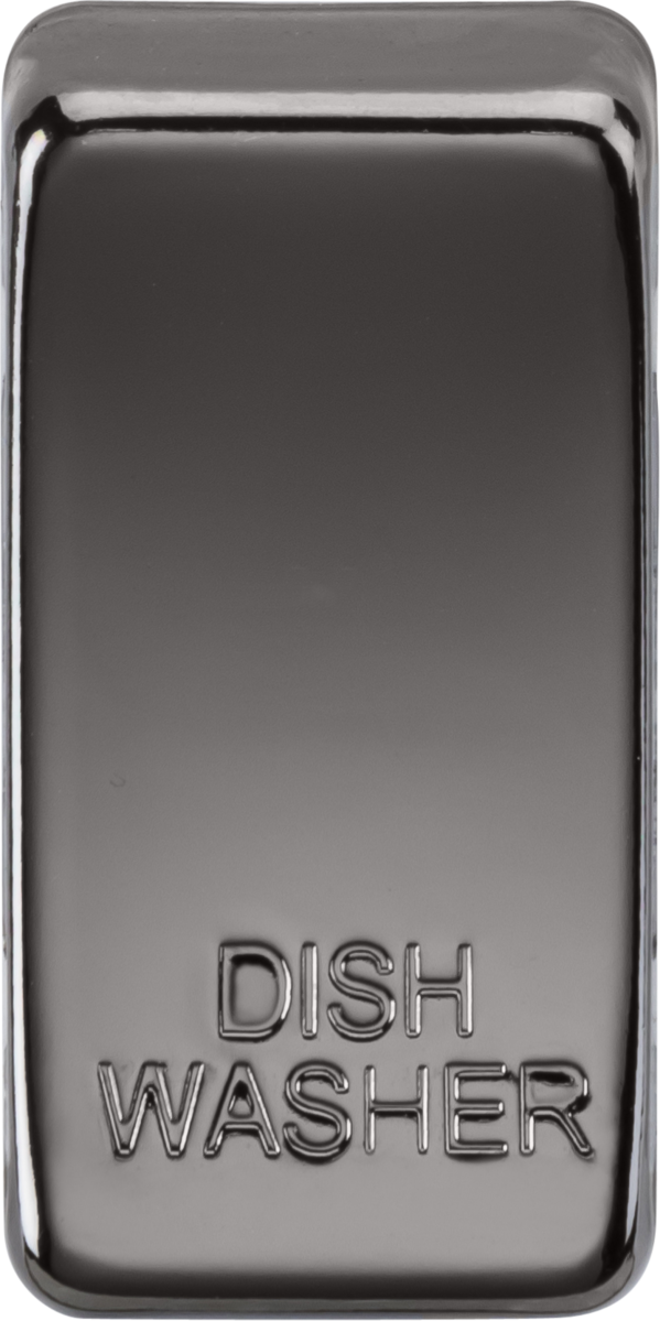 Knightsbridge MLA GDDISHBN Switch cover "marked DISHWASHER" - black nickel