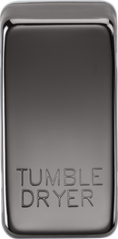 Knightsbridge MLA GDDRYBN Switch cover "marked TUMBLE DRYER" - black nickel