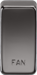 Knightsbridge MLA GDFANBN Switch cover "marked FAN" - black nickel