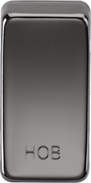 Knightsbridge MLA GDHOBBN Switch cover "marked HOB" - black nickel