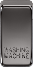 Knightsbridge MLA GDWASHBN Switch cover "marked WASHING MACHINE" - black nickel