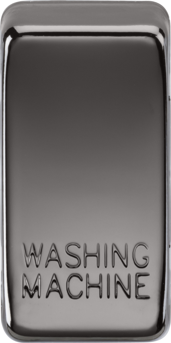 Knightsbridge MLA GDWASHBN Switch cover "marked WASHING MACHINE" - black nickel