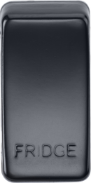 Knightsbridge MLA GDFRIDGEMB Switch cover "marked FRIDGE" - matt black