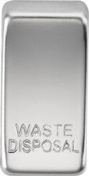 Knightsbridge MLA GDWASTEPC Switch cover "marked WASTE DISPOSAL" - polished chrome
