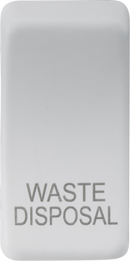 Knightsbridge MLA GDWASTEMW Switch cover "marked WASTE DISPOSAL" - matt white