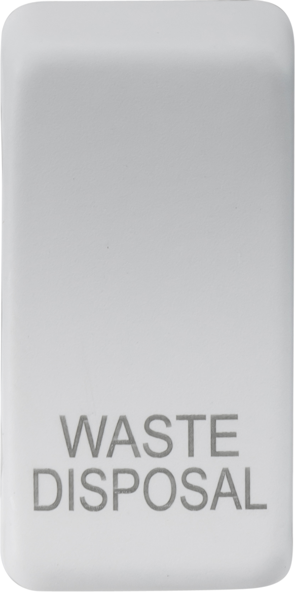 Knightsbridge MLA GDWASTEMW Switch cover "marked WASTE DISPOSAL" - matt white