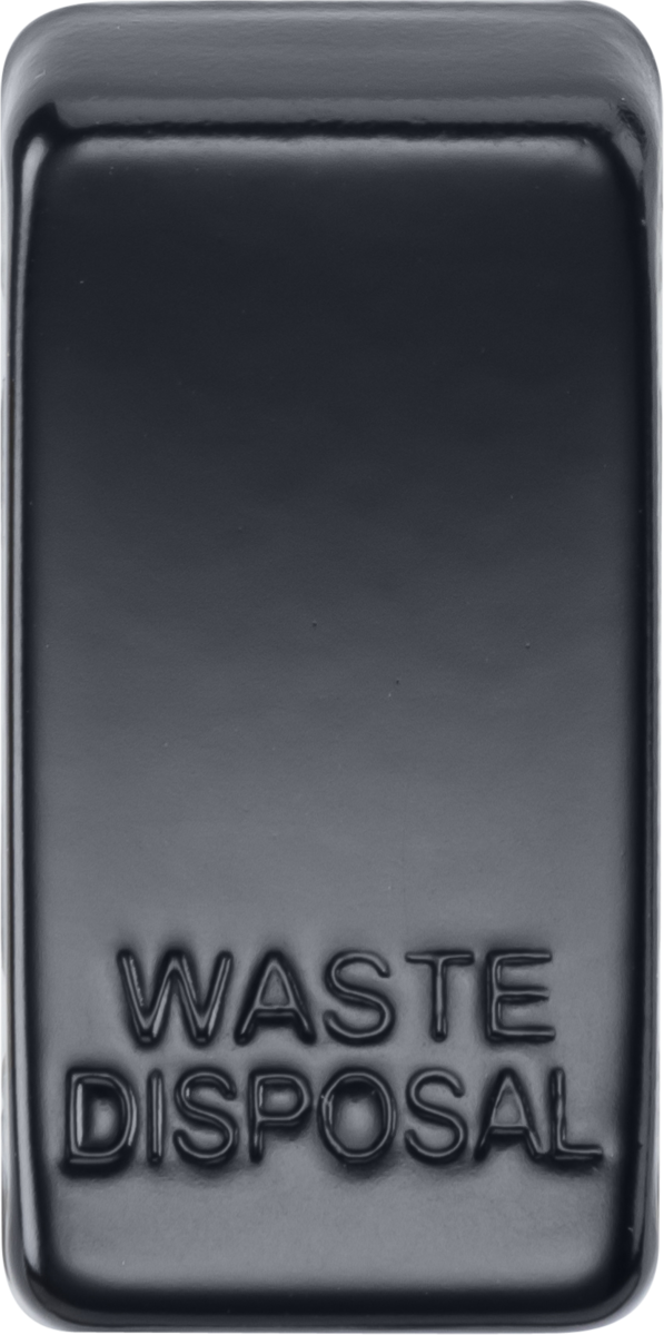 Knightsbridge MLA GDWASTEMB Switch cover "marked WASTE DISPOSAL" - matt black