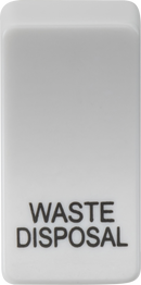 Knightsbridge MLA GDWASTEU Switch cover "marked WASTE DISPOSAL" - white
