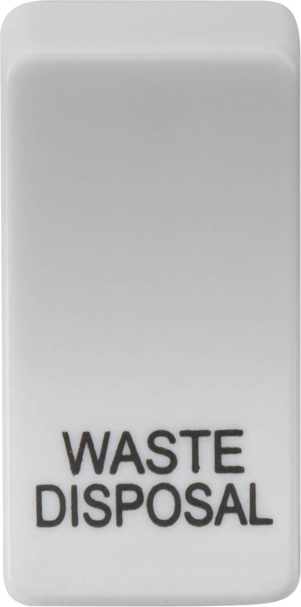 Knightsbridge MLA GDWASTEU Switch cover "marked WASTE DISPOSAL" - white