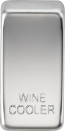 Knightsbridge MLA GDWINEPC Switch cover "marked WINE COOLER" - polished chrome
