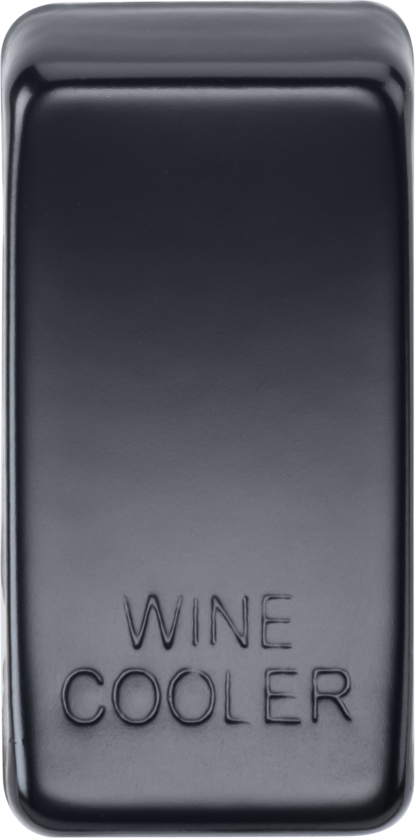 Knightsbridge MLA GDWINEMB Switch cover "marked WINE COOLER" - matt black