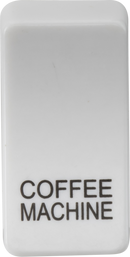 Knightsbridge MLA GDCOFFU Switch cover "marked COFFEE MACHINE" - white