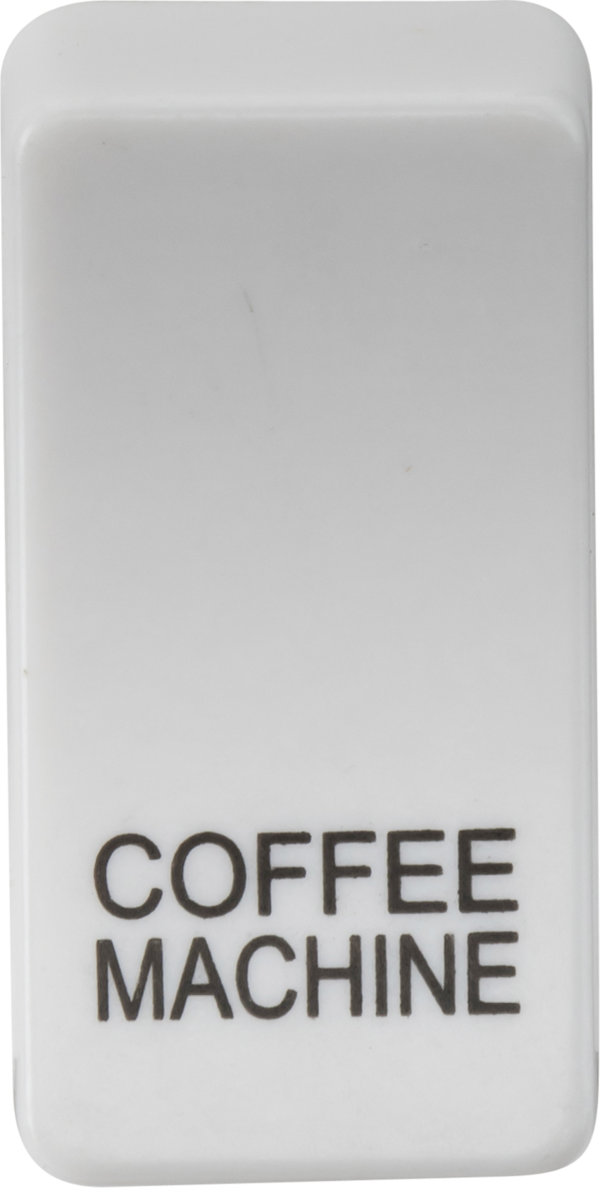 Knightsbridge MLA GDCOFFU Switch cover "marked COFFEE MACHINE" - white