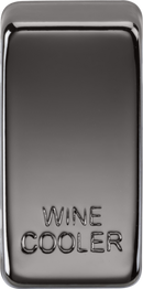 Knightsbridge MLA GDWINEBN Switch cover "marked WINE COOLER" - black nickel