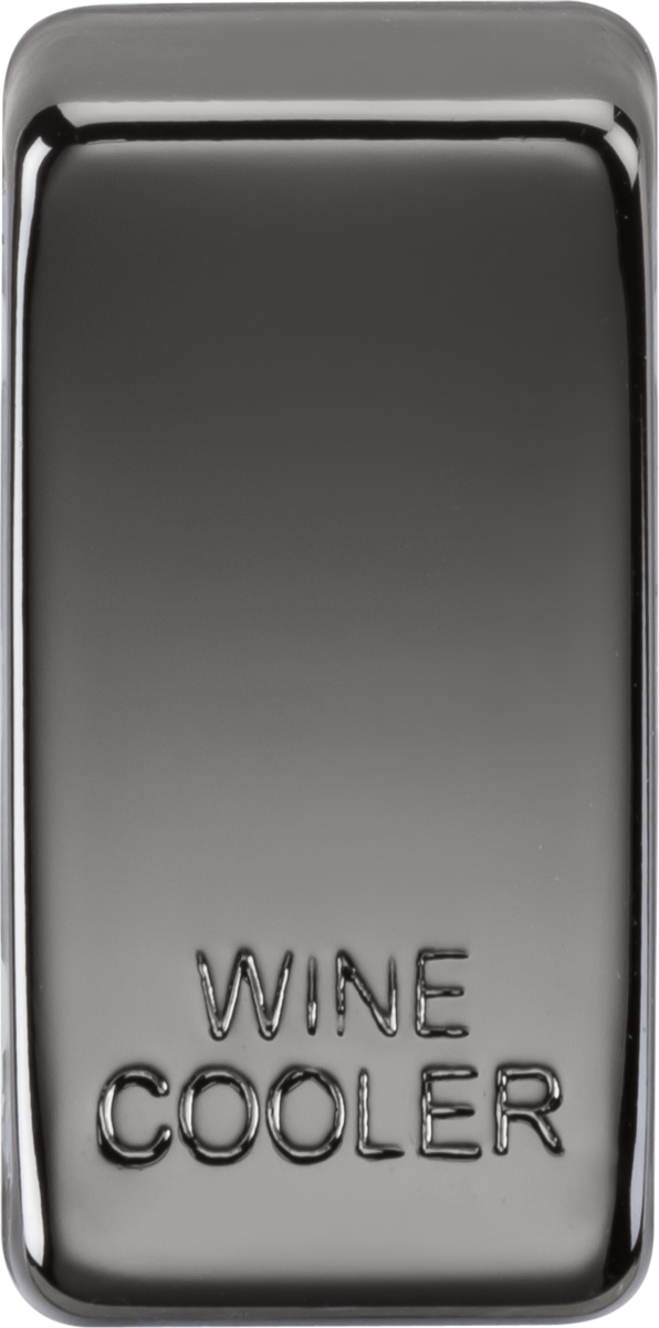 Knightsbridge MLA GDWINEBN Switch cover "marked WINE COOLER" - black nickel