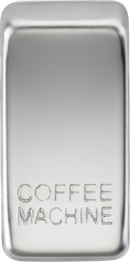 Knightsbridge MLA GDCOFFPC Switch cover "marked COFFEE MACHINE" - polished chrome