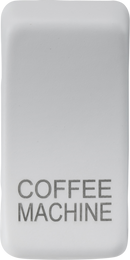Knightsbridge MLA GDCOFFMW Switch cover "marked COFFEE MACHINE" - matt white