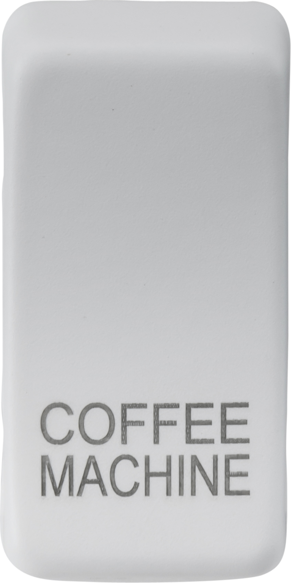 Knightsbridge MLA GDCOFFMW Switch cover "marked COFFEE MACHINE" - matt white