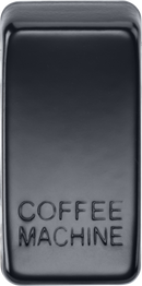 Knightsbridge MLA GDCOFFMB Switch cover "marked COFFEE MACHINE" - matt black