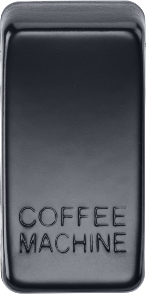 Knightsbridge MLA GDCOFFMB Switch cover "marked COFFEE MACHINE" - matt black