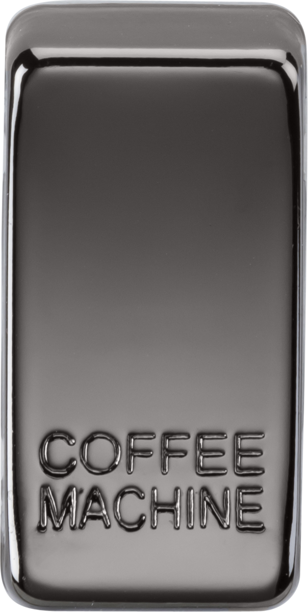 Knightsbridge MLA GDCOFFBN Switch cover "marked COFFEE MACHINE" - black nickel