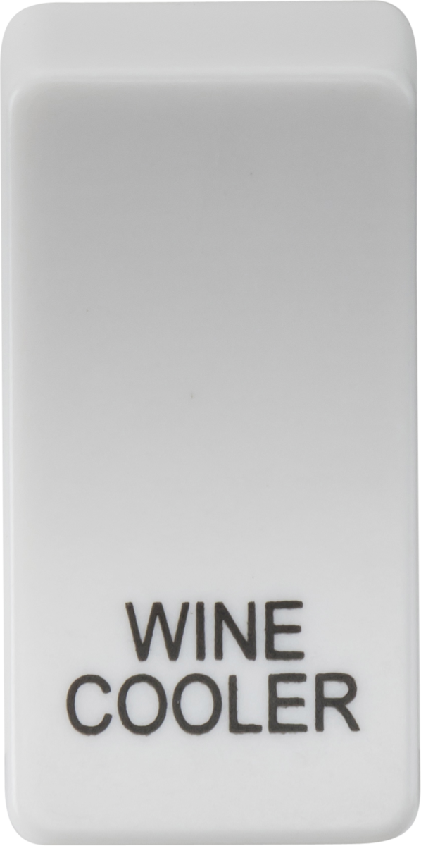 Knightsbridge MLA GDWINEU Switch cover "marked WINE COOLER" - white