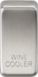 Knightsbridge MLA GDWINEBC Switch cover "marked WINE COOLER" - brushed chrome