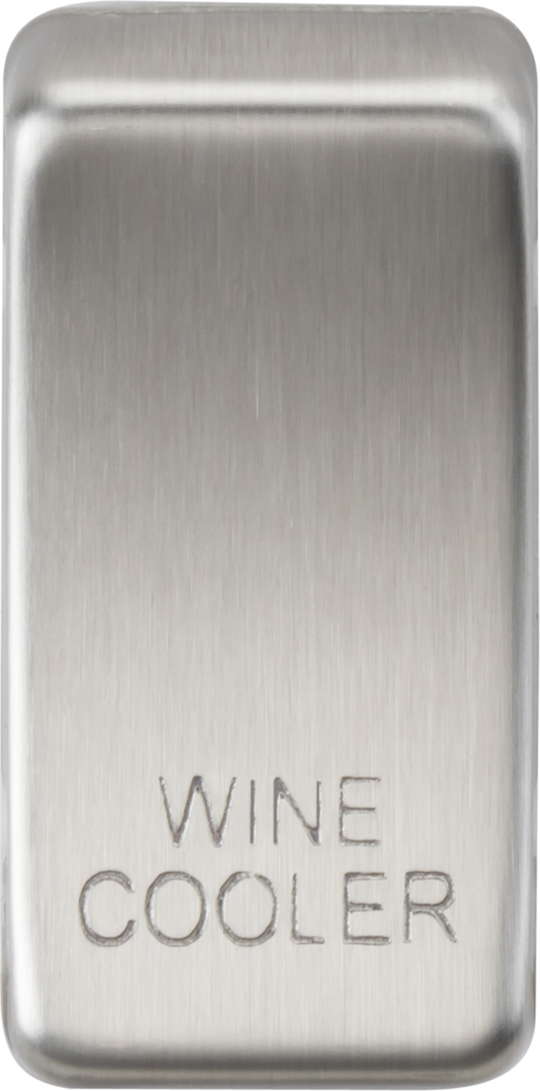 Knightsbridge MLA GDWINEBC Switch cover "marked WINE COOLER" - brushed chrome